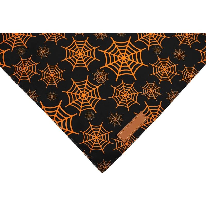 Dog Bib For Halloween Festives Party Costume Soft Washable Fabric Pet Bandana Holiday Celebration Accessory
