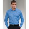 Russell Collection Mens Long Sleeve Poly-Cotton Easy Care Tailored Poplin Shirt