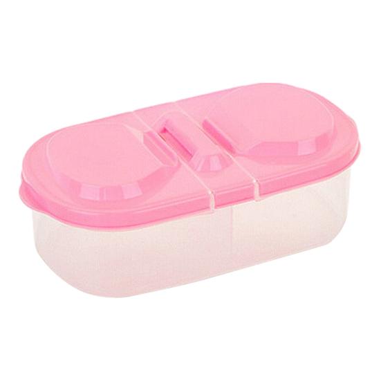 

Герметичный контейнер для хранения продуктов с 2 отделениями, коробка для хранения закусок с крышкой, штабелируемый ящик для хранения фруктов для холодильника, кухонного шкафа, пикников