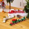 Multicolor Christmas Train Wood Mini Christmas Tree Train Wooden Christmas Decorations  Gift