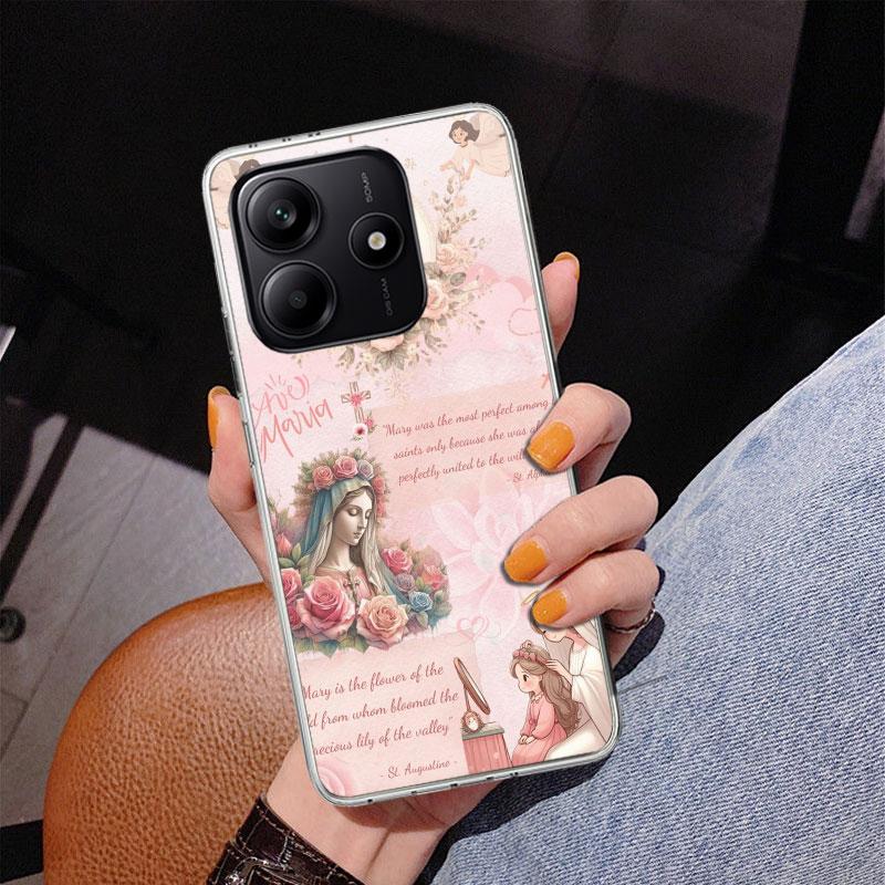 Bible Angel Phone Case For Xiaomi Redmi Note 15 14 13 12S 12 11 Pro Plus 14S 11S 11E 10 10S 11T 5G Personalized Cover Redmi Note