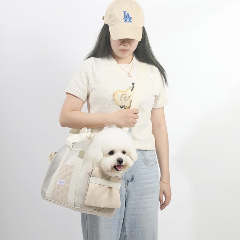 Lightweight Breathable Pet Carrier Bag Cats Small Dogs - Crossbody Handheld Travel 5-7kg Capacity