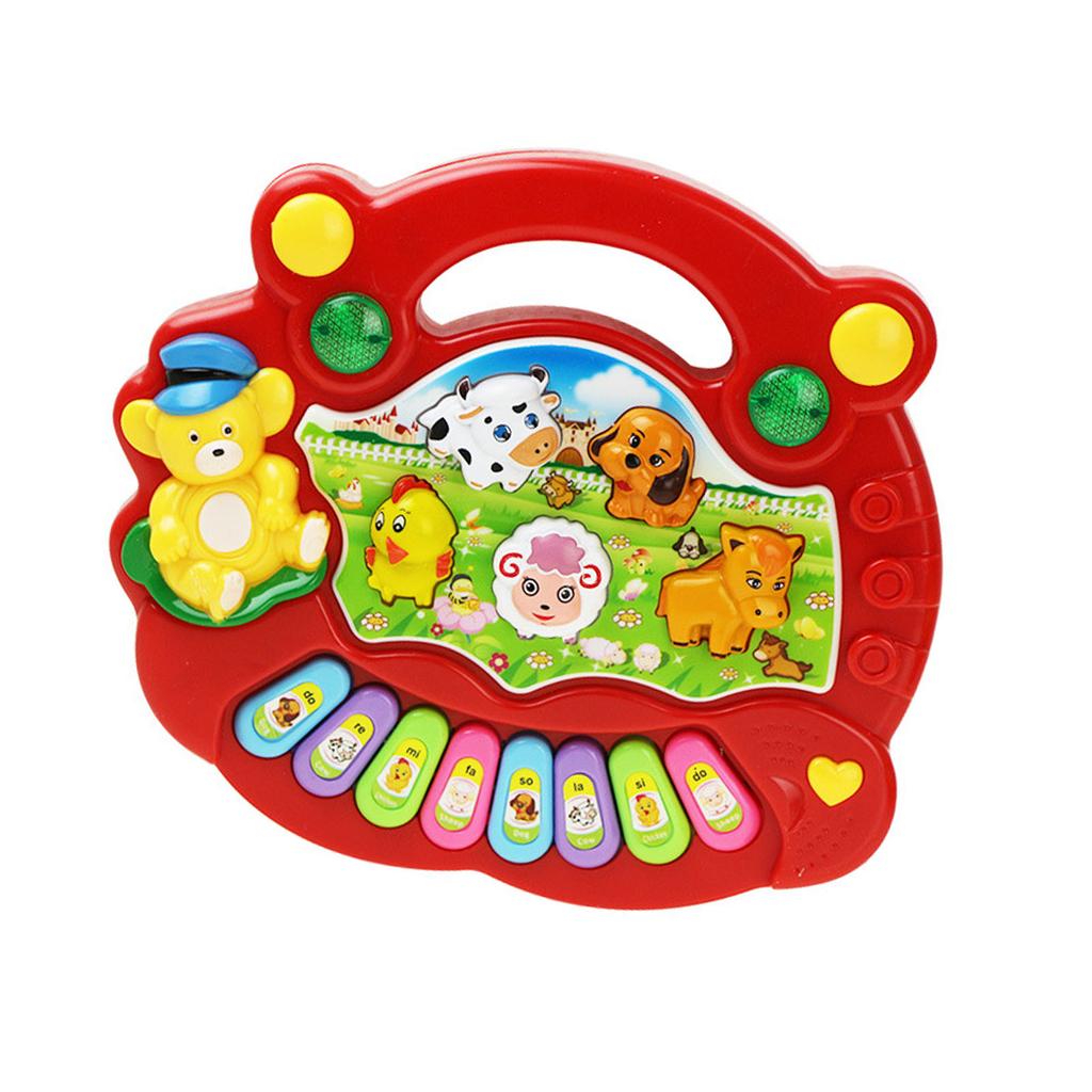 Electronic Baby Instrument Farm Animal Keyboard Toy Children Educational Musical Instrument Toys