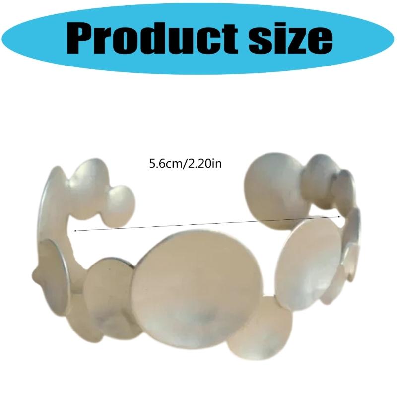 Unique Irregular Spoon Designs Adjustable Opening Bracelet Splicing Metal Bangle Alloy Jewelry For Women Gift