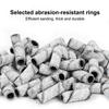 Versatile 3mm Nail Drill Bits 50 Pcs Set Effective Sanding Bands for Gel Acrylic Polish Treatment