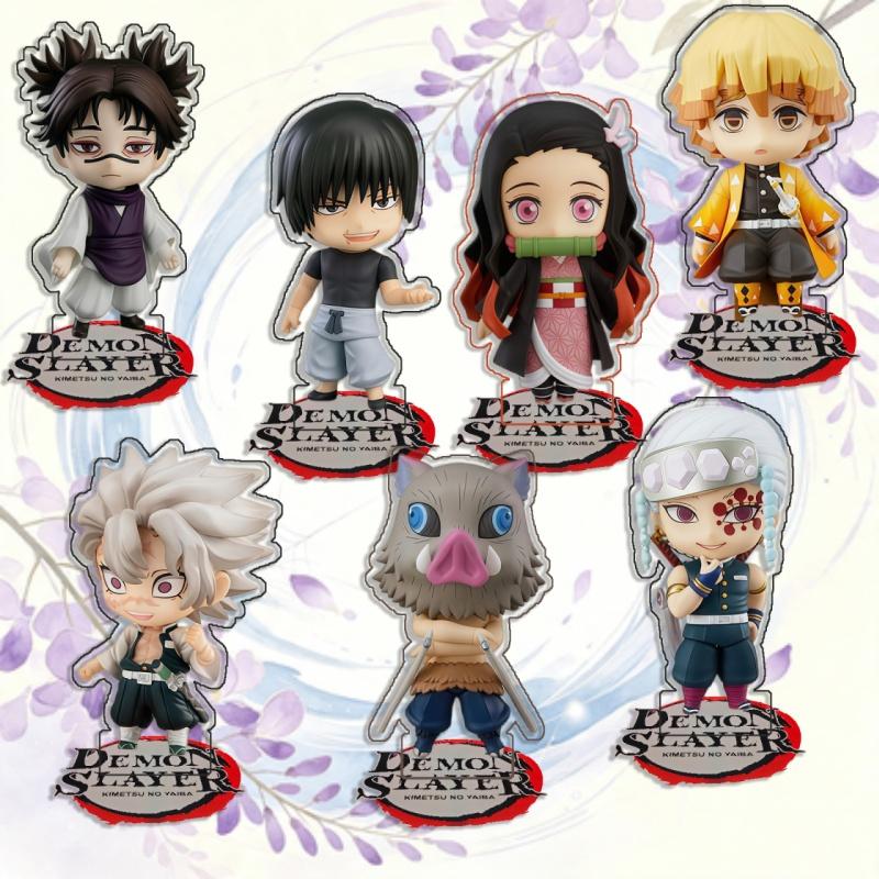 Standing Sign for Demon Slayer Tengen Uzui Muichiro Tokito Acrylic Desktop Stand Decorating Self Made Collection Toy Fans Gift