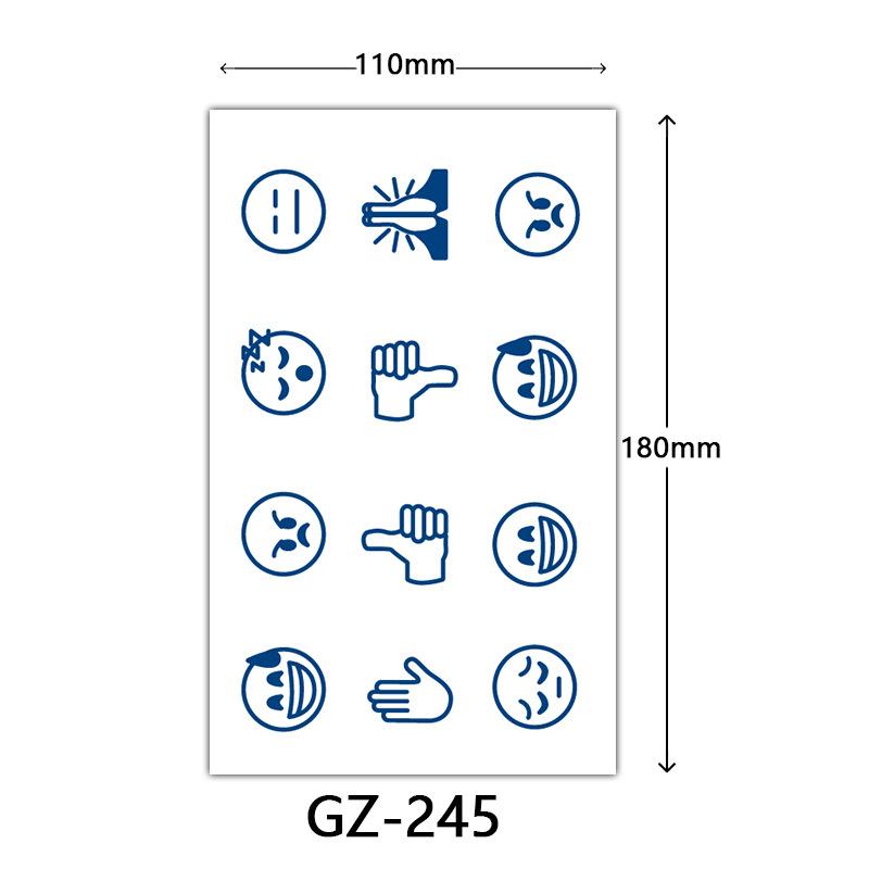 Herbal Semi-Permanent Tattoo Sticker, Semi-Permanent Tattoo Sticker, Anti-Rub, Anti-Sweat Tattoo