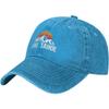 Lake Tahoe Mountain Sunset Washed Baseball Cap Vintage Distressed Cotton Dad Hat for Unisex