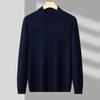 Half Turtleneck Knitwear Sweater Autumn/Winter Neck Sweatshirts Solid Color Pullovers Man Casual Mens Clothing