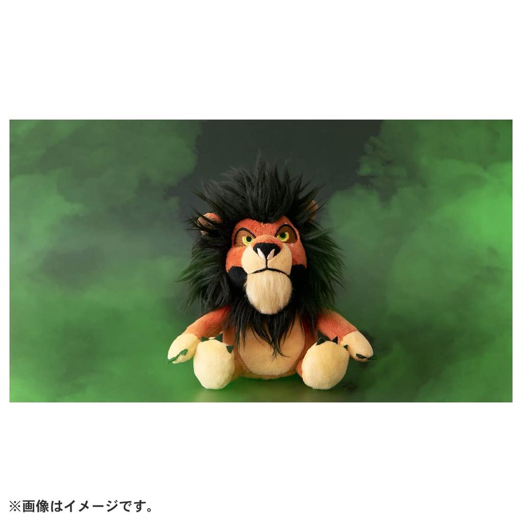 Takara Tomy Arts Disney Character Washable Beans Collection Scar Plush Approximately 16cm Tall Toy,