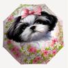 1PC Dog Flower Umbrella-8-Rib Reinforced, Automatic Open, Lightweight & Durable, Cute Fashion Accessory for Outdoor-T178