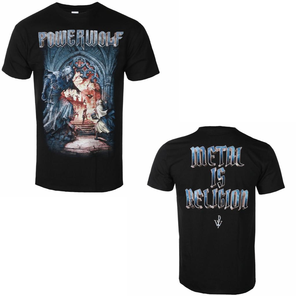 Powerwolf Band Graphic Cotton T-shirt Unisex Summer Short Sleeve Fashion Brand Tee Luxury Casual Vintage Retro Top
