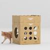 Corrugated Cardboard Cat Climbing Villa Multifunctional Scratching Board Wear-resistant Cat Tower Lightweight Large Game House