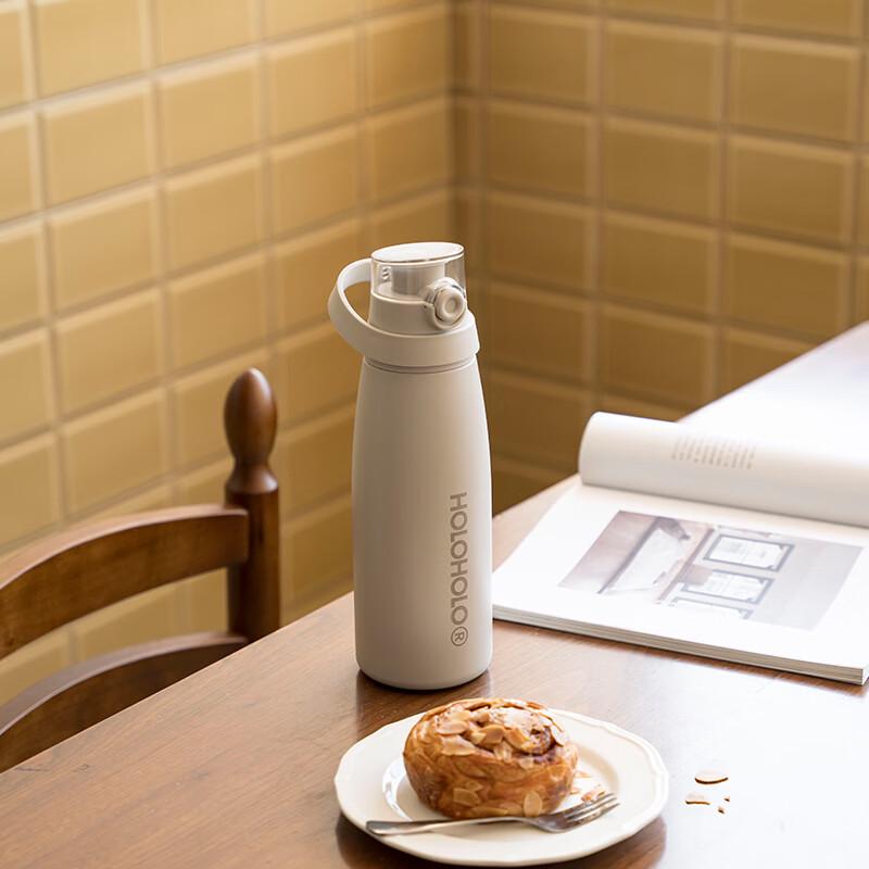 HOLOHOLO Insulated Stainless Steel Straw Bottle