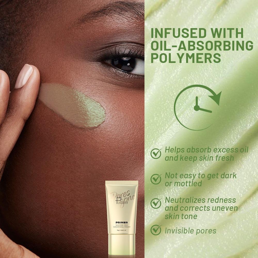 Oil-controlled Breathable Brightening Makeup Pre-creasing Jelly Texture Makeup Primer Waterproof Clothing Can't Remove Makeup Facial Makeup