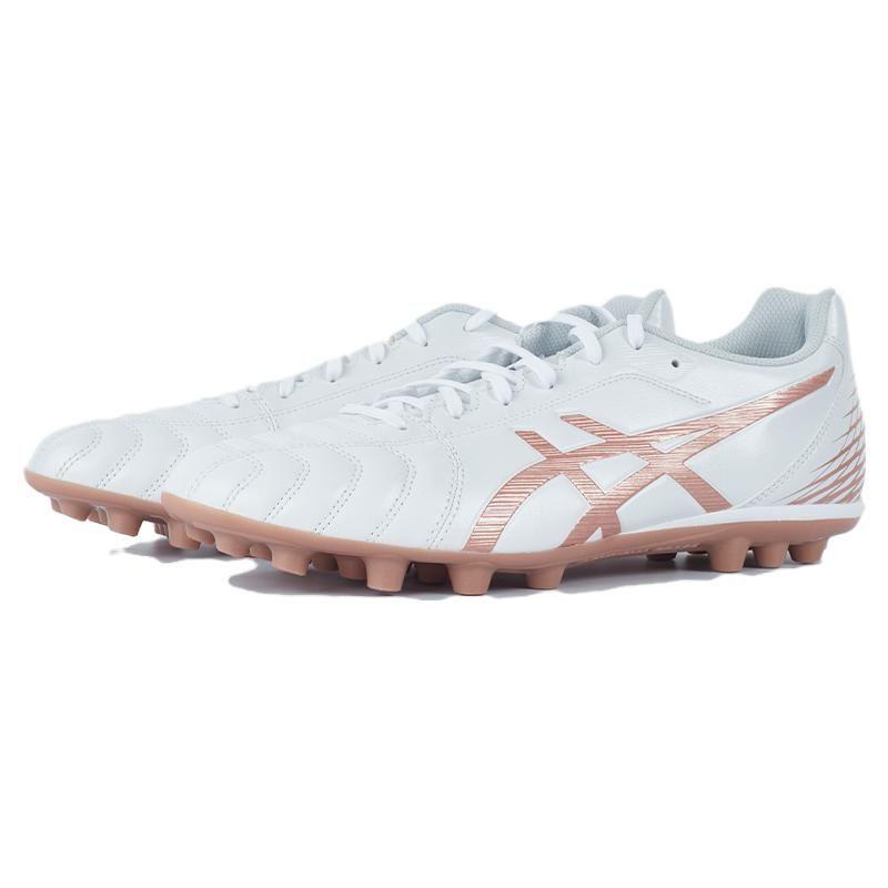 Asics Ds Light Club Round Toe Textured AG (Rubber Short Studs) Soccer Shoes Unisex Soccer Shoes White Pink 1103A027-104
