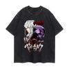 Anime Berserk T Shirt Vintage Washed T-shirts Oversized Streetwear Tops Black Tees Men Women Clothing Cotton Fashion Tshirt