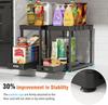 2 Pack Pull-Out Storage Organizers Under Sink Organizer And Storage For Bathroom  Kitchenmulti-Purpose Under Cabinet Organizers And Storage Black