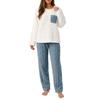Women's Coral Fleece Jacquard Pajama Set - Thick Velvet, Warm Casual Loungewear for Couples, Autumn/Winter 