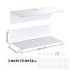 Speakers Organizer Rack Acrylic Wall Mounted Display Stand Shelf Holder Home Storage Self Stick-On