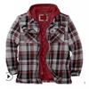 Men's Autumn/Winter Plaid Hooded Cotton Jacket 