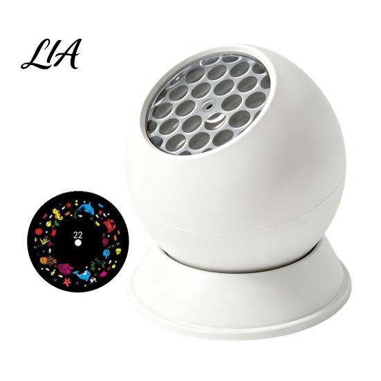 Decorative Projection Device Ocean Theme Projector Light for Kids Room, Rotating Night Light, Adjustable Angle & Brightness, Dynamic LED Atmosphere