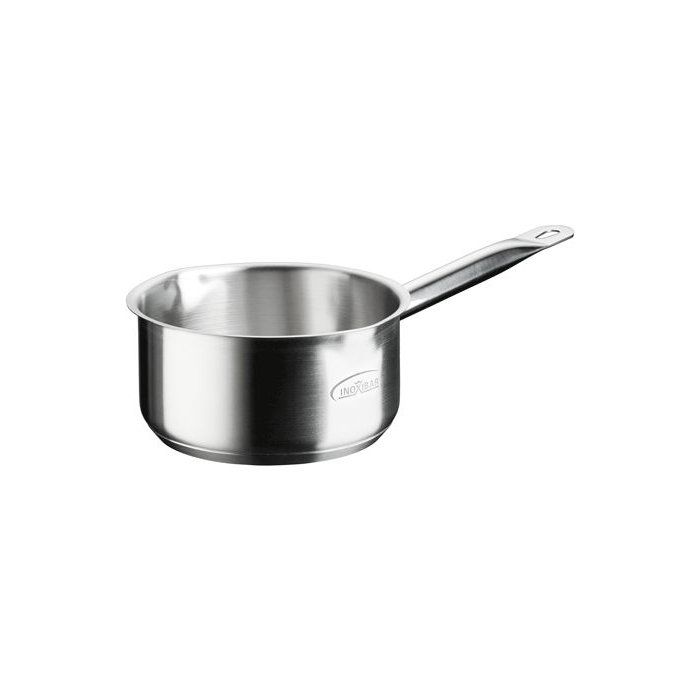 Braadpan - INOXIBAR - Professioneel 16 cm dubbele schenktuit - roestvrij staal - sandwichbodem - inductie