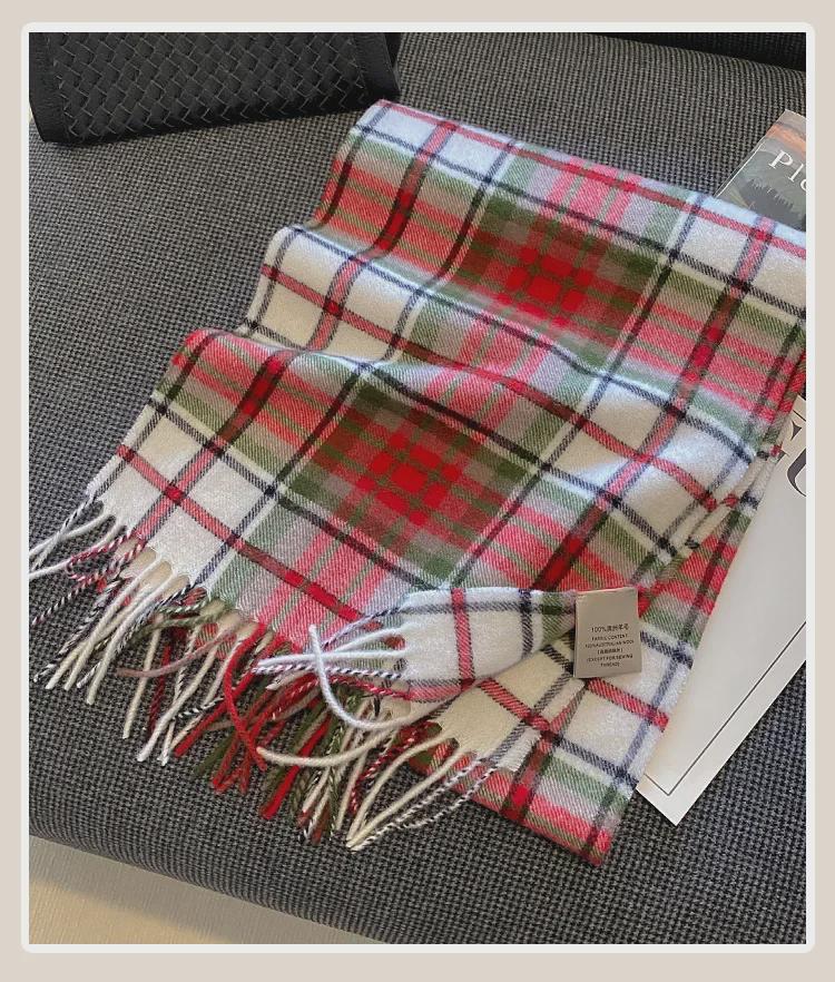 Modischer Schal aus australischer Wolle - Warmer, dicker und vielseitiger Schal für Damen und Herren, koreanischer Stil