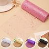 Glitter Tulle Fabric Roll 6 Inch 10 Yards Sequin Sparkling Ribbon Spool Netting for Wedding Tutu Skirt Gift Wrapping Party Decor