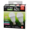 OHM Electric Small LED Bulb E17 Base 60W Equivalent Natural Light Day White 2-Pack LDA6N-G-E17 IS53 2P