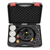 Hydraulic Nitrogen Accumulator Charging Kit, All-in-One Nitrogen Fill Kit, Pressure Test System with 3 Gauges (100, 250, 400 Bar), 6 Adapters