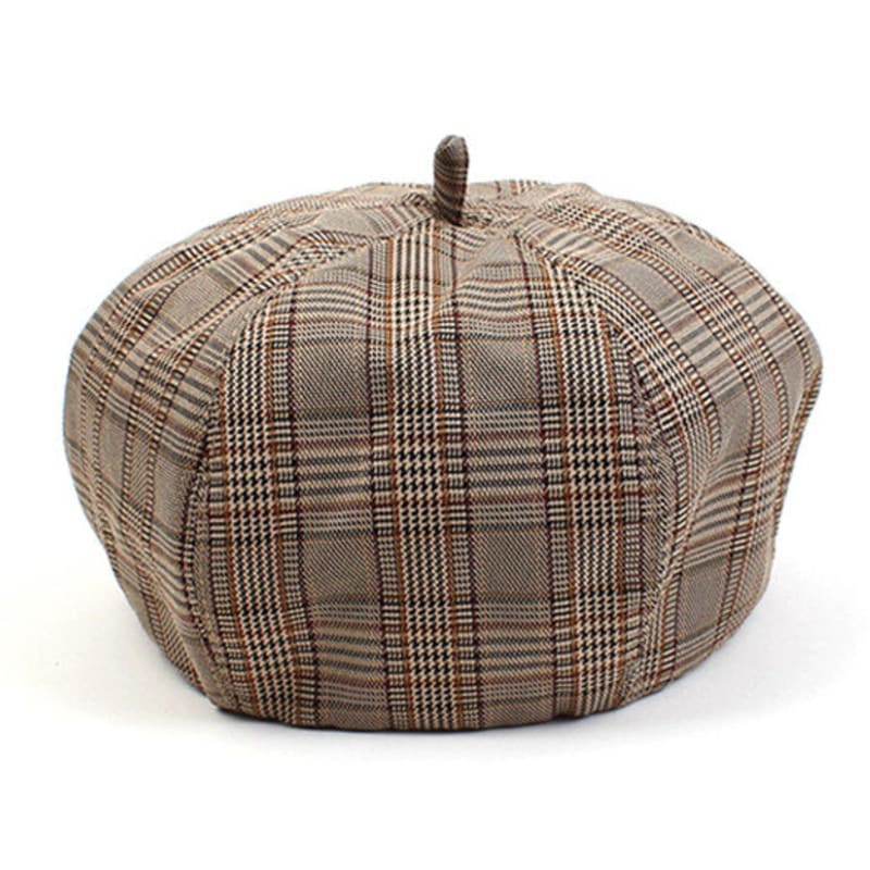 Universal chemistry Beige Glen Check Beret