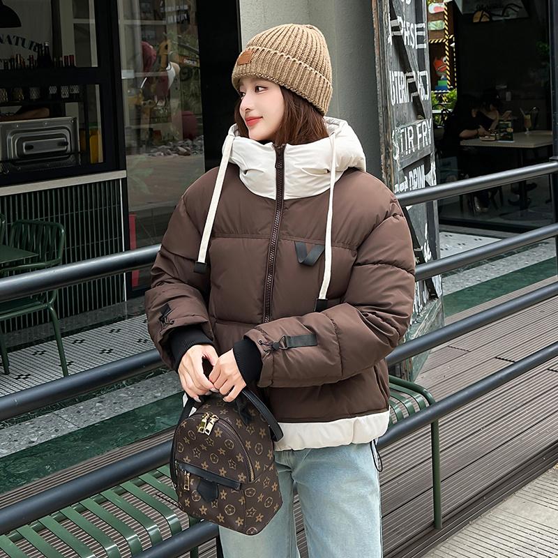 Autumn Winter Thicken Warm Parka Women Casual Sweety Solid Color Big Pocket Loose Hooded Coat Jackets Outwear