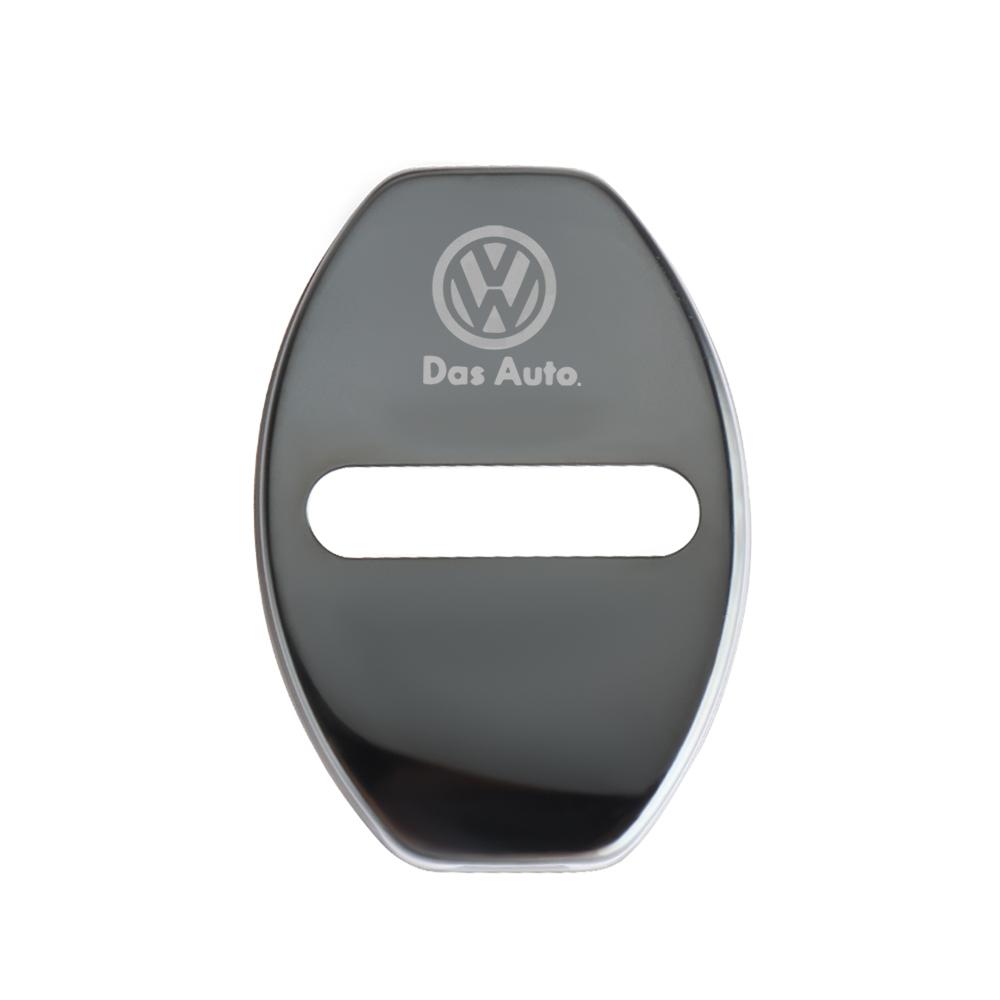 T274PCS Car Interior Door Lock Cover Stainless Steel Auto Door Latch Protective Stickers For Volkswagen VW GOLF Polo Beetle Tiguan чёрный
