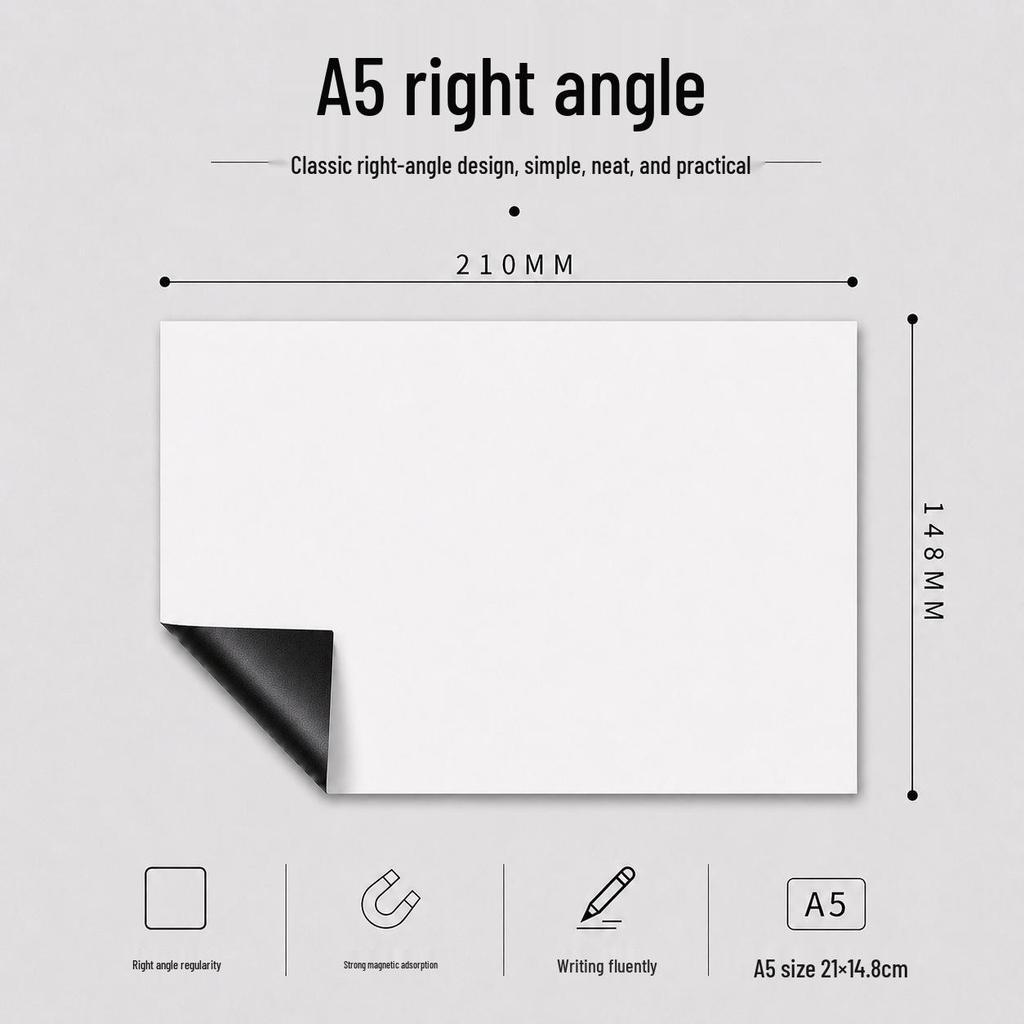Autocollant Tableau Blanc Magnétique Multi-tailles pour Réfrigérateur - Tableau de Notes Effaçable & Tableau de Dessin pour Enfants (A2/A3/A4)