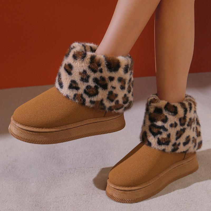 Fashion Shoes for Women 2024 High Quality Slip-on Women's Boots Fashion Turned-over Edge Daily Boots Women Winter Short Plush Snow Boots