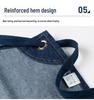 Waterproof Oil-Proof Fashion Denim Apron for Adults - Perfect for Kitchen, Catering, and Coffee Shop Work