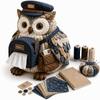 Quilted Quilted Tissue Box Owl Shape Patchwork Animal Kit New DIY Sewing Kit  Craft Project