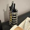 Edelstahl Spiral Schreibtisch-Organizer Multifunktional Hohl Stifthalter Badezimmer Zahnbürstenhalter Arbeitsplatten-Zubehör Reise