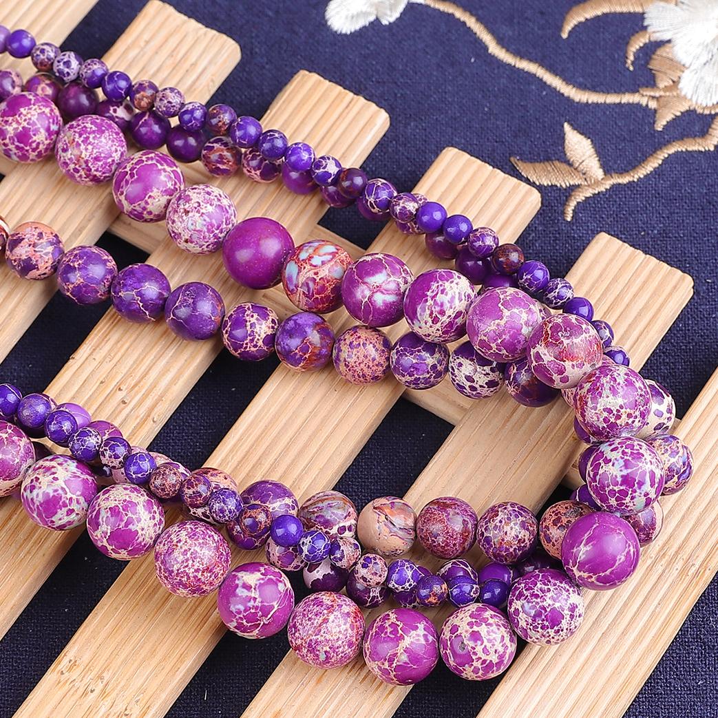 

Натуральний камінь імператорської яшми для виготовлення ювелірних виробів, браслет, намисто своїми руками 4 мм 6 мм 8 мм 10 мм 4mm 85pcs