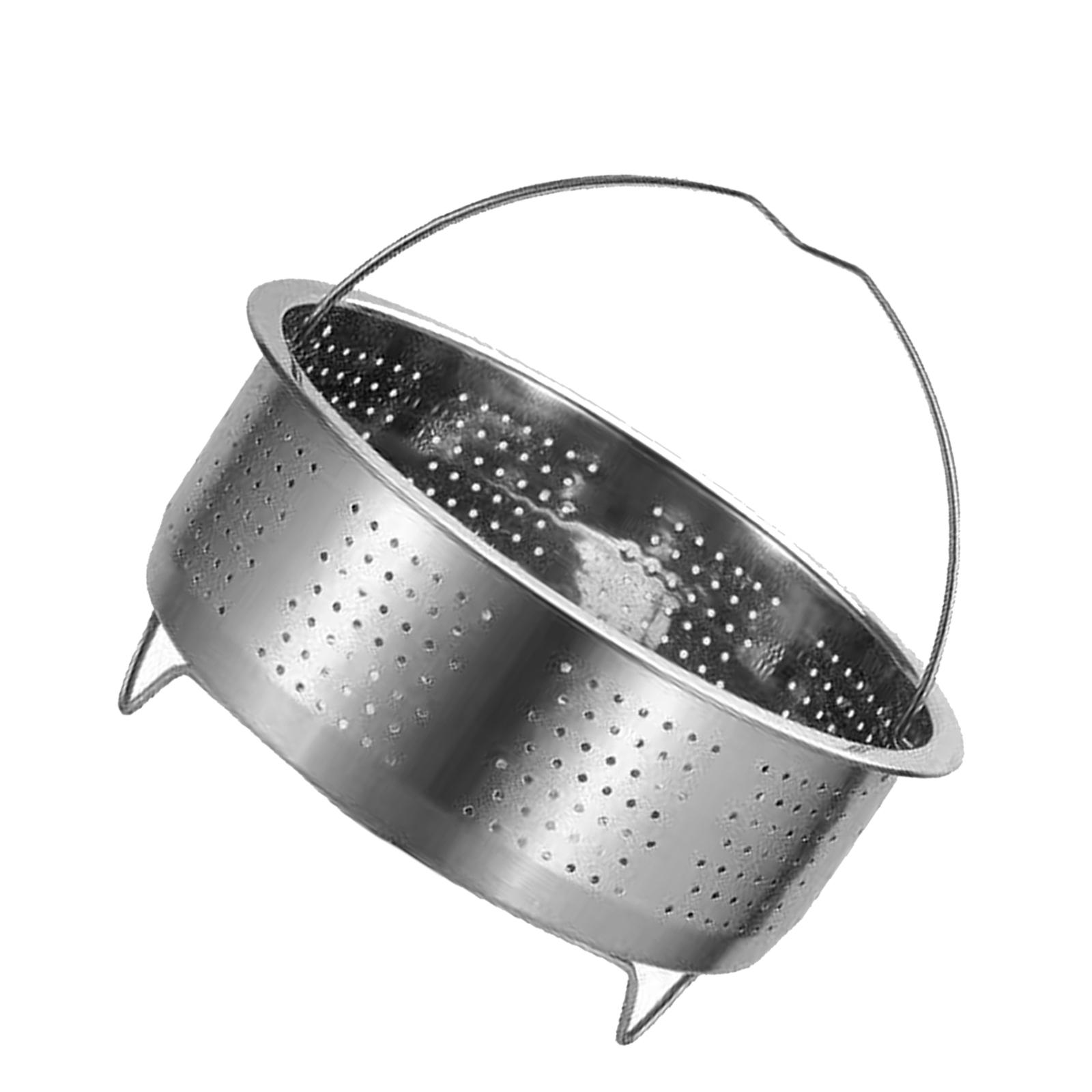 

Паровой поддон из нержавеющей стали Корзина для пароварки с ручкой Решетка для пароварки Овощеварка Стойка Enduring 20