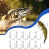 10Pcs High Strength Luminous Live Shrimp Fishing Hooks Heavy Duty Fishing Fixed Hooks  Live Bait