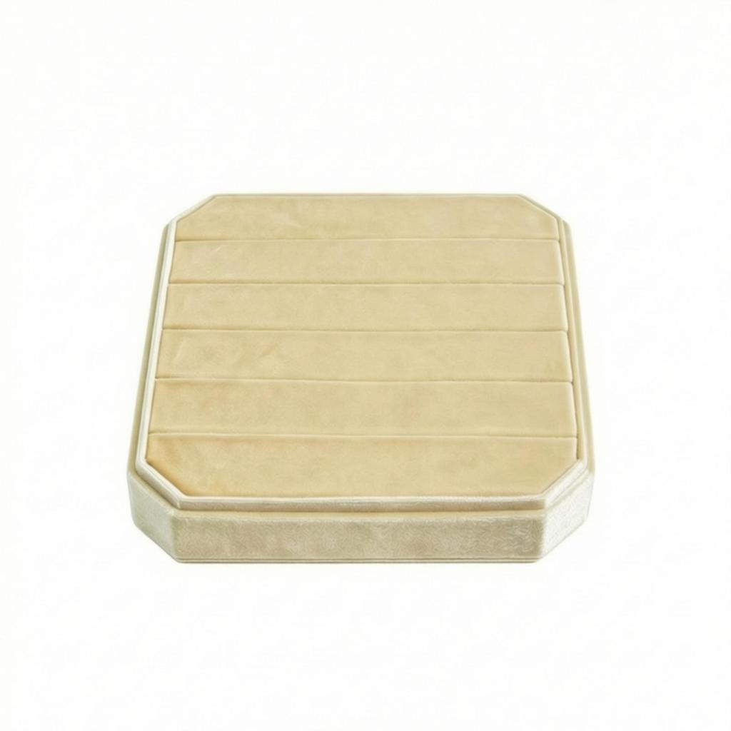 Luxurious Velvet Jewelry Box | Stitched Horizontal Channels, Packaging Box, for Vanity G118