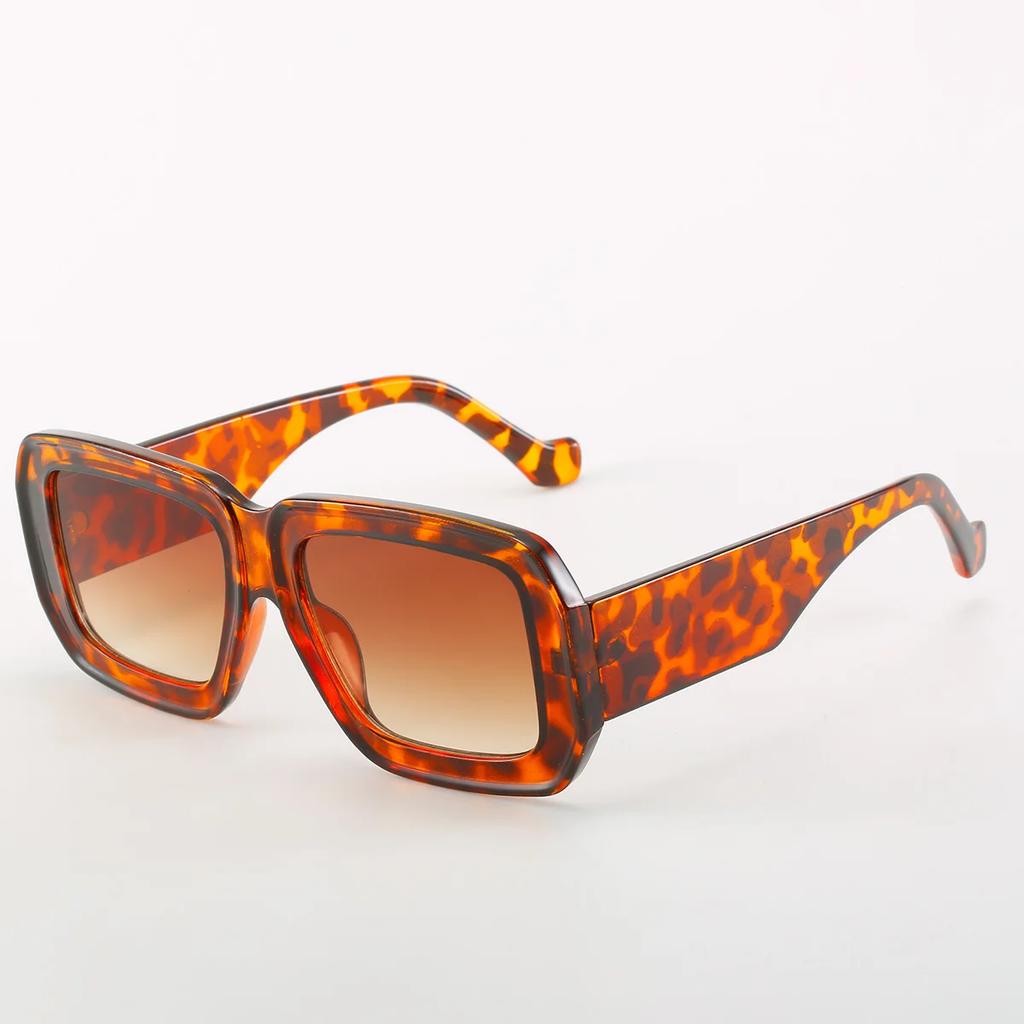 Vintage Męskie Damskie Duże Okulary Przeciwsłoneczne Męskie Kwadratowe Odcienie Markowy Projektant Unisex Okulary Przeciwsłoneczne Czarne Soczewki Męskie Damskie Okulary Przeciwsłoneczne Uv400