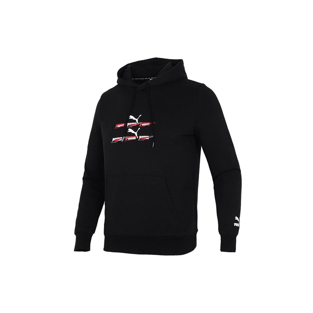 PUMA Sports Knit Cardigan Hoodie Black Men s 533145-51 L