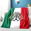 Mexico Football Team Emblem Printed Throws Blanket Soft Flannel Blankets for Couch Bed Gifts for Men Women Picnic Blanket Christmas Gifts