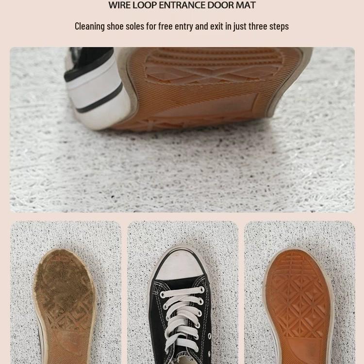 High Elastic Silk Ring: Xiaohongshu Bestseller Irregular Cartoon Shape Entrance Doormat