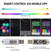 140/55.1inch Universal Car RGB Atmosphere Lamp LED Ambient Lights USB APP Remote Neon Light Strip Vehicle Decoration