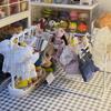 For Labubu Plastic Mini Clothes Organizer Doll Clothes Rack Labubu Dollhouse Furniture Toy Cosplay