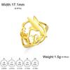 My Shape Hummingbird Flower Rings for Women Birds Bell Flower Steel Color Finger Ring Lucky Fashion Stainless Steel Jewelry Gift